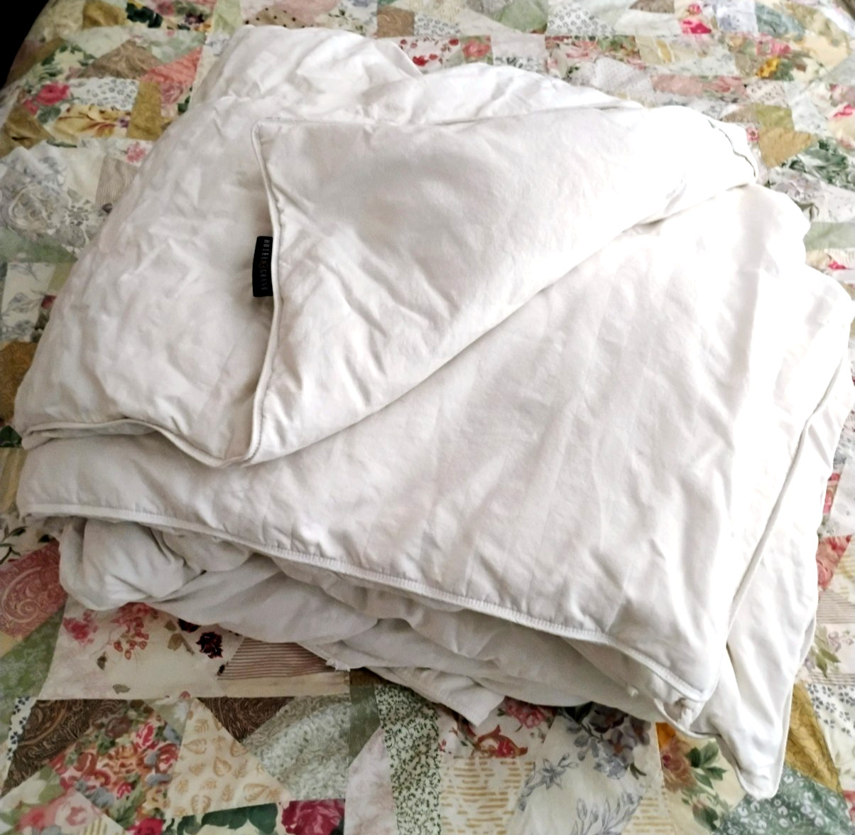 Blue Ridge Hotel Grand Down Duvet Insert King size Cotton White 88" x 104" USA