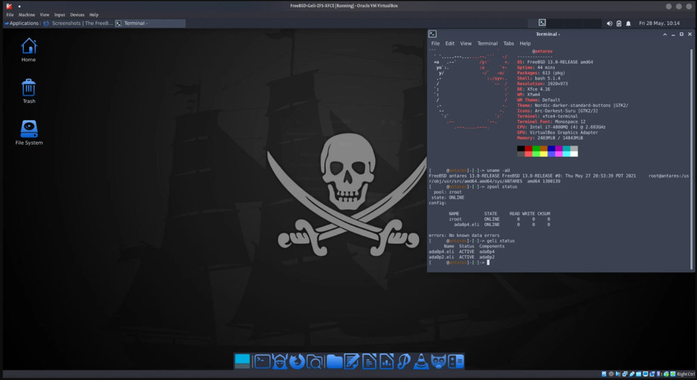 Free BSD 14.3 Linux Desktop Live/Installer MultiBoot USB | (64-bit & 32-bit)