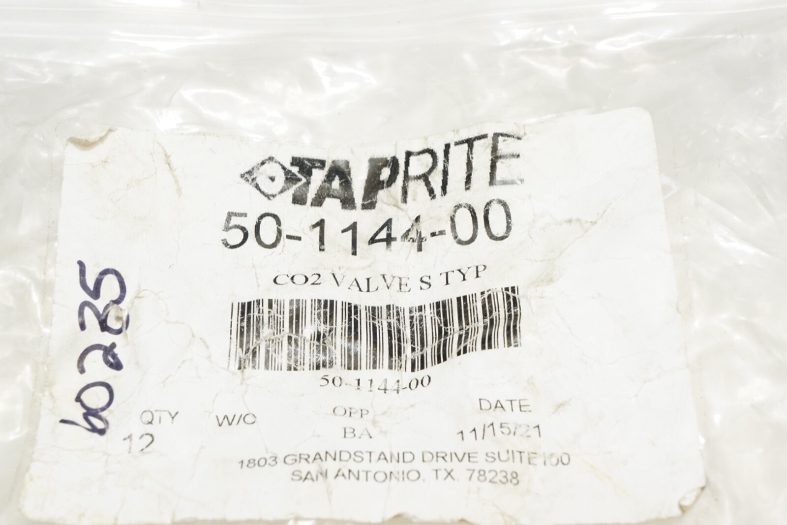 New Lot of 12 Taprite Replacement Sanke S Coupler CO2 Valve 50-1144-00 ShipsFREE