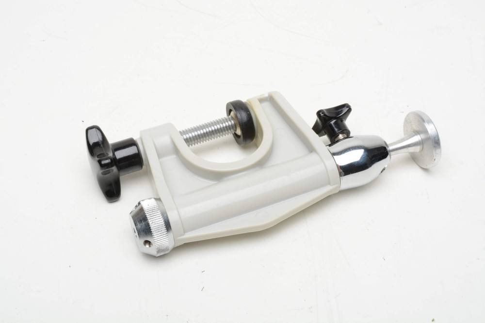 Camera clamp / table tripod w/ball head, great design, clean