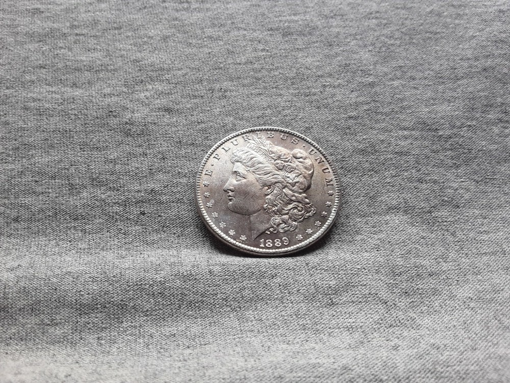 1889 MORGAN SILVER DOLLAR TONING ON BOTH SIDES