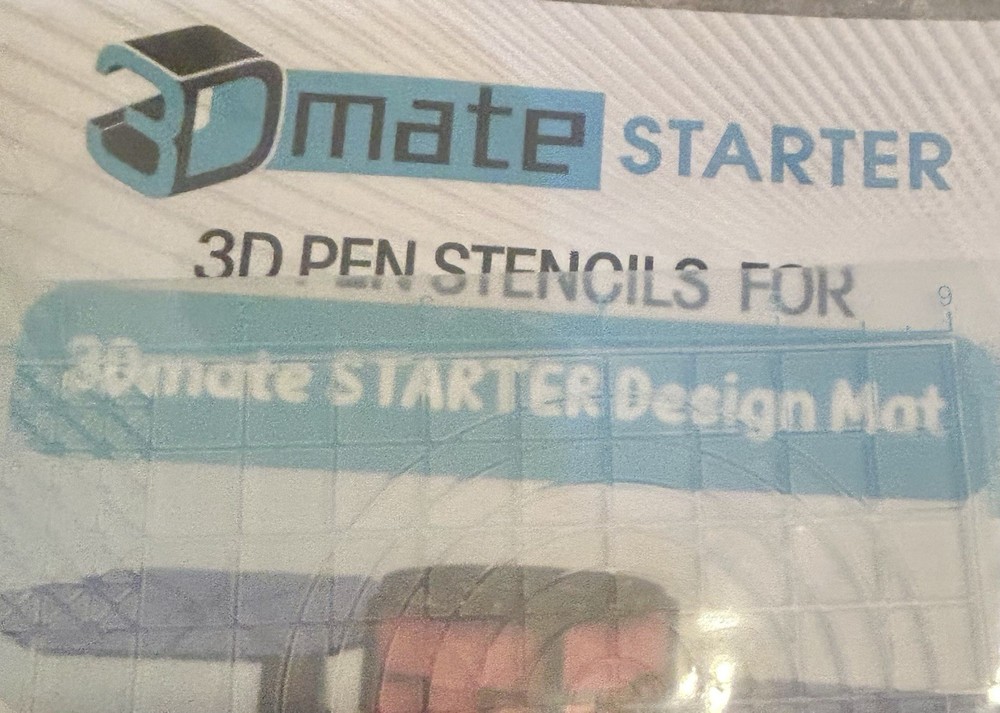 3Dmate STARTER Design Mat Print Bed Stencils Kit for 3D Pen Drawing Projects