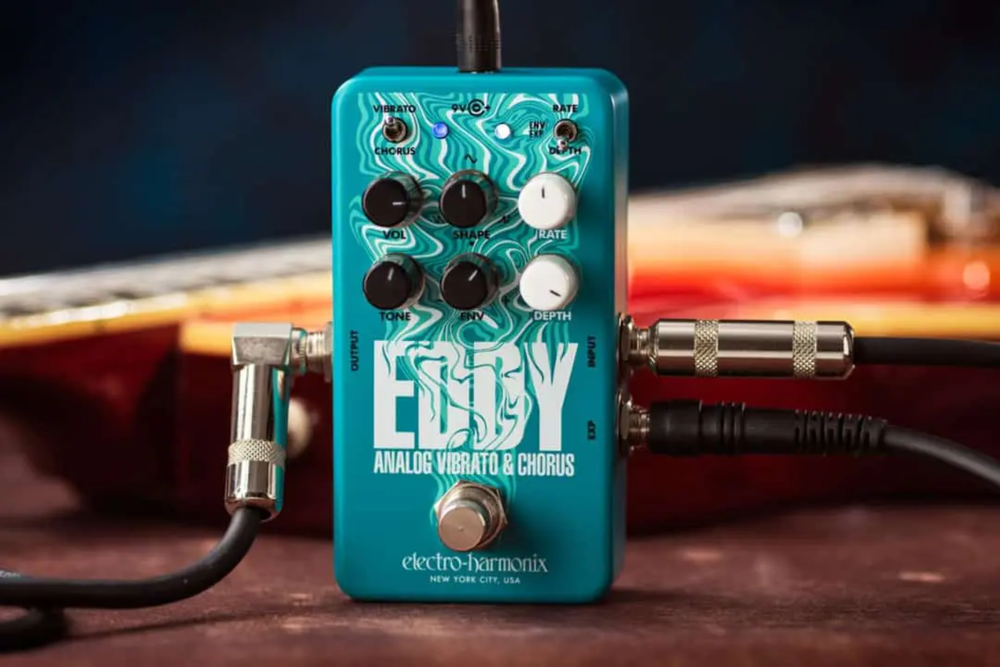 EHX Electro Harmonix Eddy Chorus / Vibrato Effects Pedal