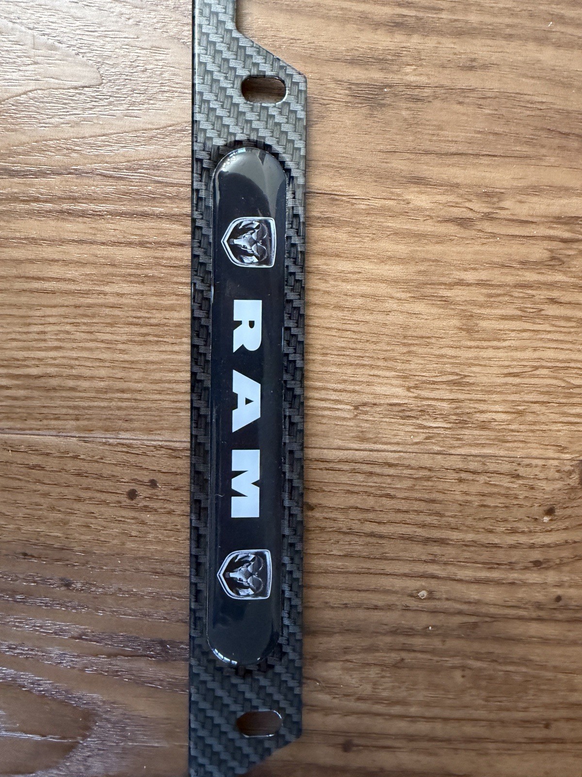 Ram Carbon Fiber-Style License Plate Frames (Set of 2) – Hardware Included