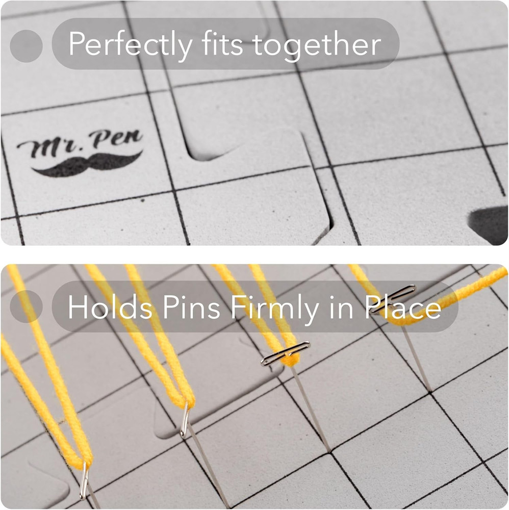 - Interlocking Blocking Mats, 12”X12”, 4 Pack, Blocking Mats for Knittin