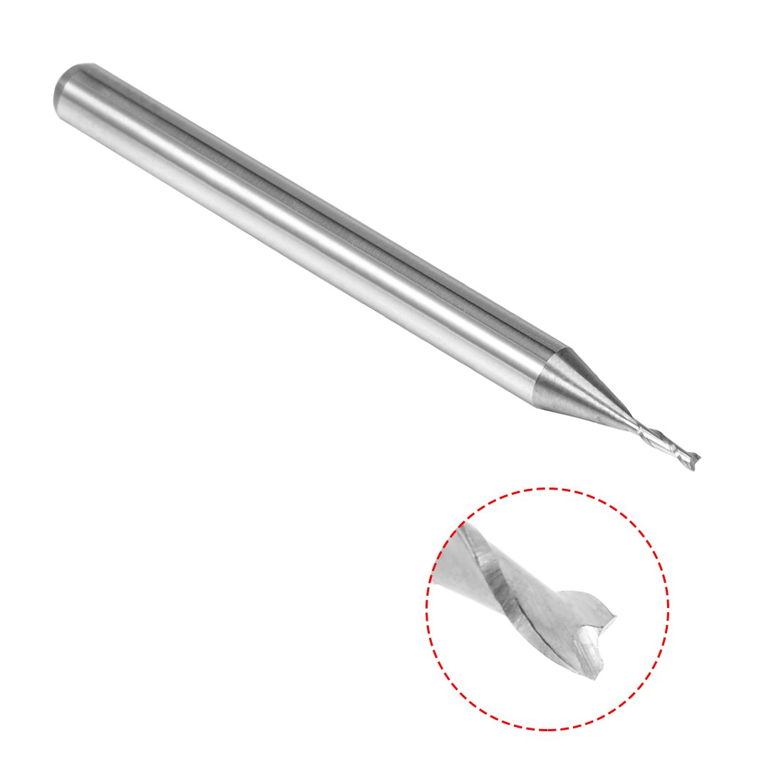 5PACK 1/8" Shank 0.8mm x 3mm Carbide End Mill CNC Router Bits Milling 2 Flutes