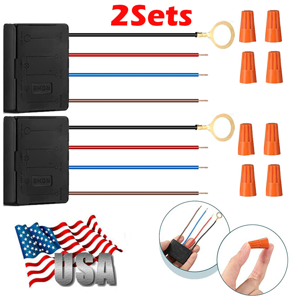 3 Way Touch Sensor Dimmer, Touch Lamp Repair Kit Control Module Replacement 2SET