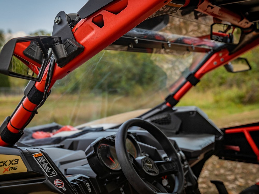 SuperATV Scratch Resistant Full Windshield for Can-Am Maverick X3 - Clear