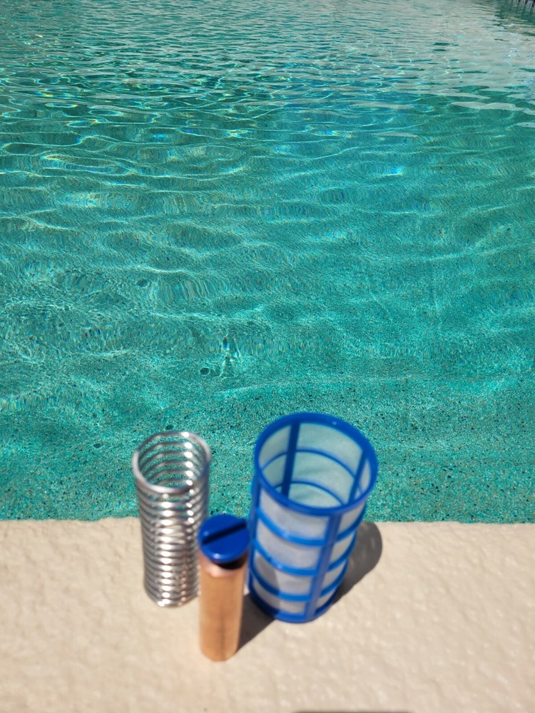 Replace One 450g Anode- 1 Basket-1 SS Spring 1 Wing Nut - Solar Pool Ionizer