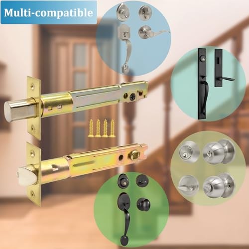 5-Inch Deadlatch & Deadbolt Latch Combo Door Lock Replacement 5" Latch Combo