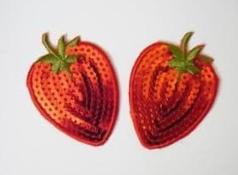 Sequin Strawberry Nipple Pasties