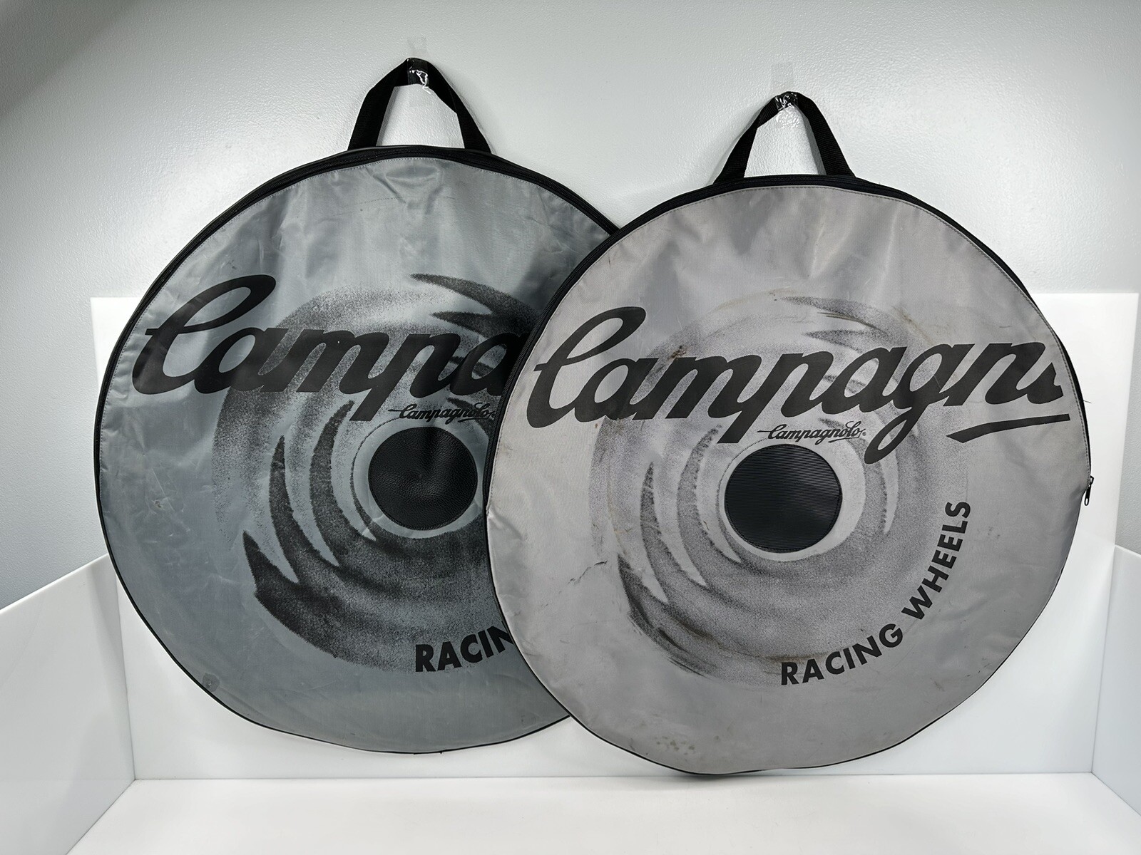Vintage Campagnolo Racing Wheels Wheel Bag Set Pair 700c Road Silver