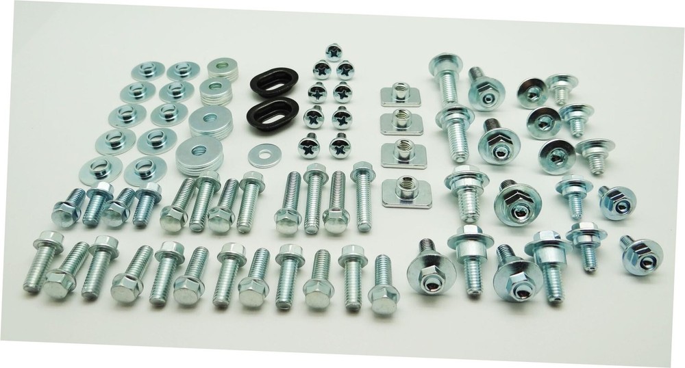 90Pc CRF Specbolt Plastics and Bodywork Bolt Fasteners Kit FITS silver One Size