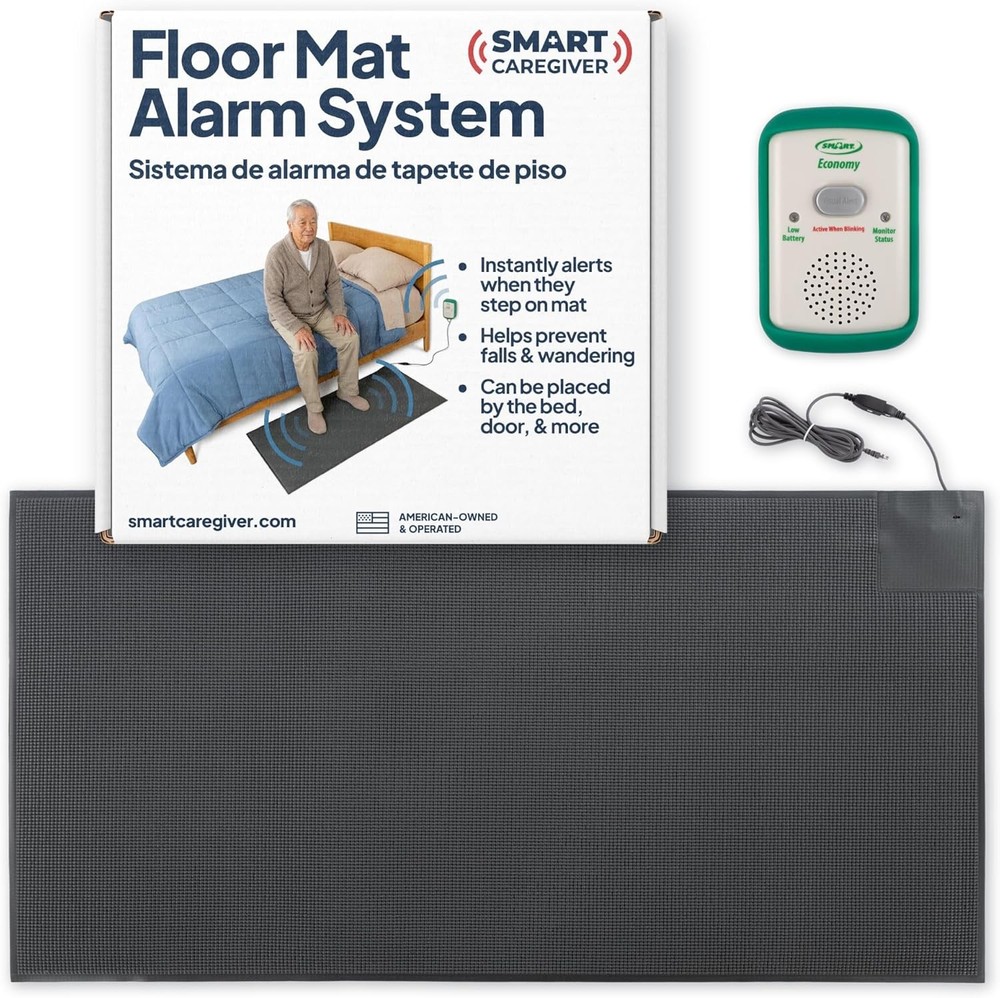 Floor Mat Exit Alarm for Seniors Fall Prevention Bed Exit Alert System