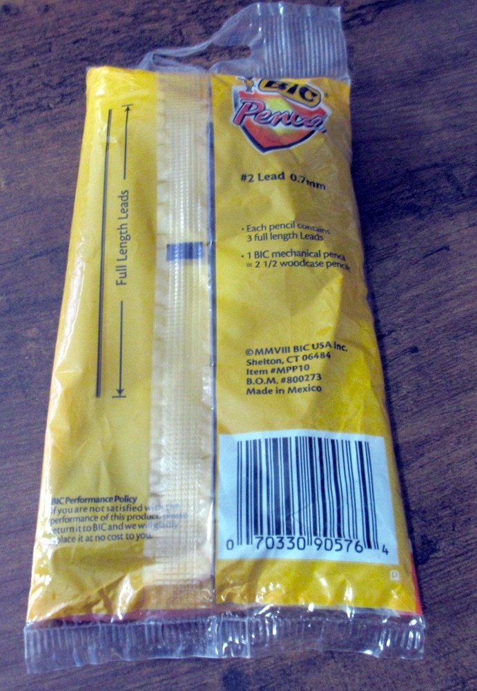 BIC Mechanical Pencils #2 Medium 0.7mm 10 pack - NEW