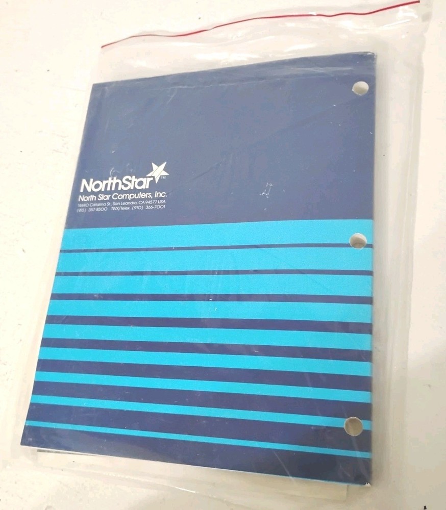 NorthStar HDOS Hard Disk Operating System Kit 2.2.0H Manual + System Diskette