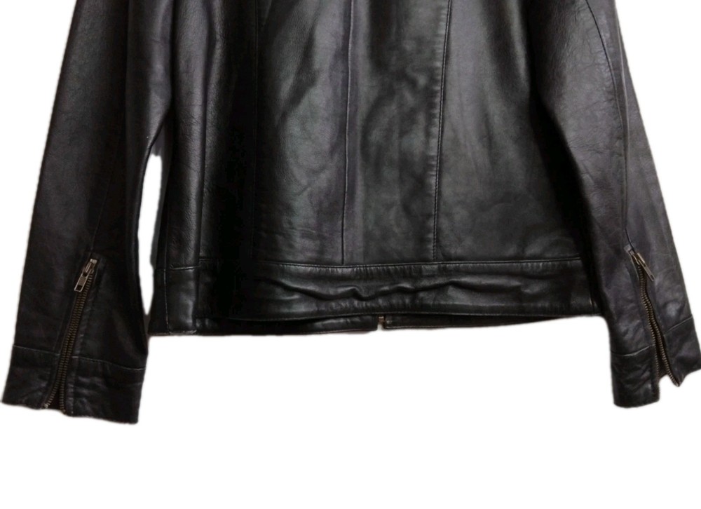 Domaze Black Leather Jacket