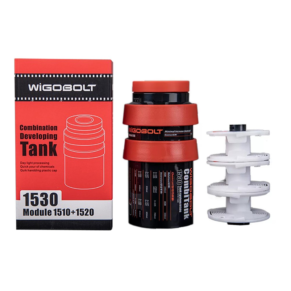 3 Spirals Film Developing Tank for 120 135 B&W Negative Darkroom Processing