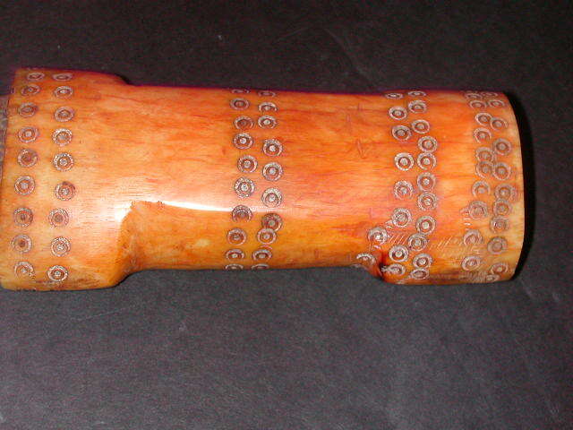 Old Turkish Dagger with Ram Horn Handle and Sheath