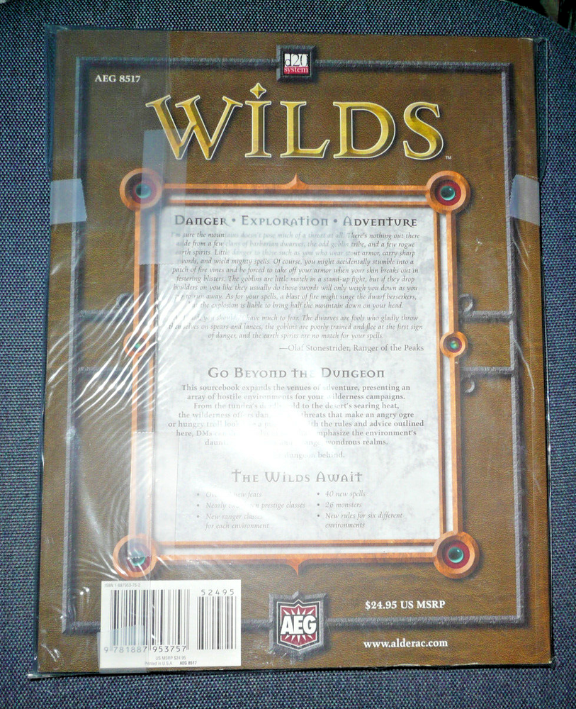 D20 System (D&D) Wilds Book (AEG)