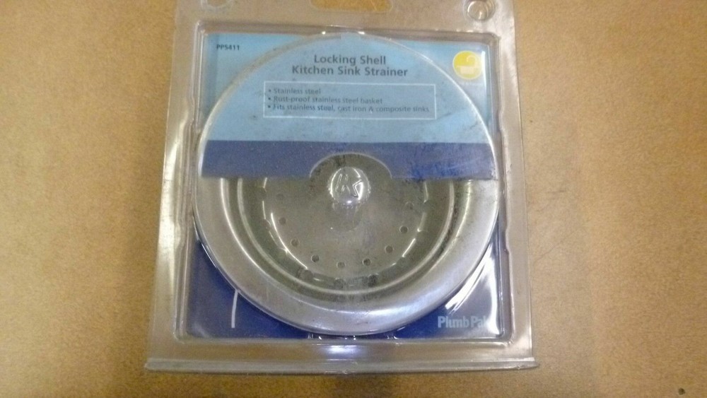 Plumb Pak PP5411 Strainer Stainless Steel with Locking Shell Fixed Post,