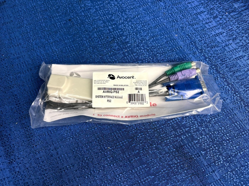 Avocent AVRIQ-PS2 System Interface Module KVM switch - NEW
