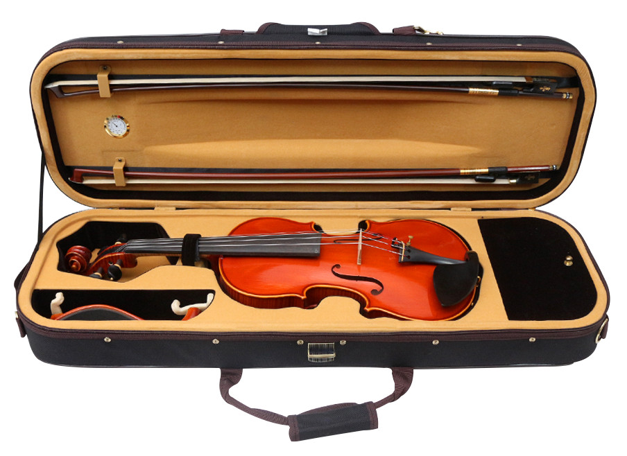 4/4 full size Violin Case with Backpack Strap Lightweight Hard shell Travel Case