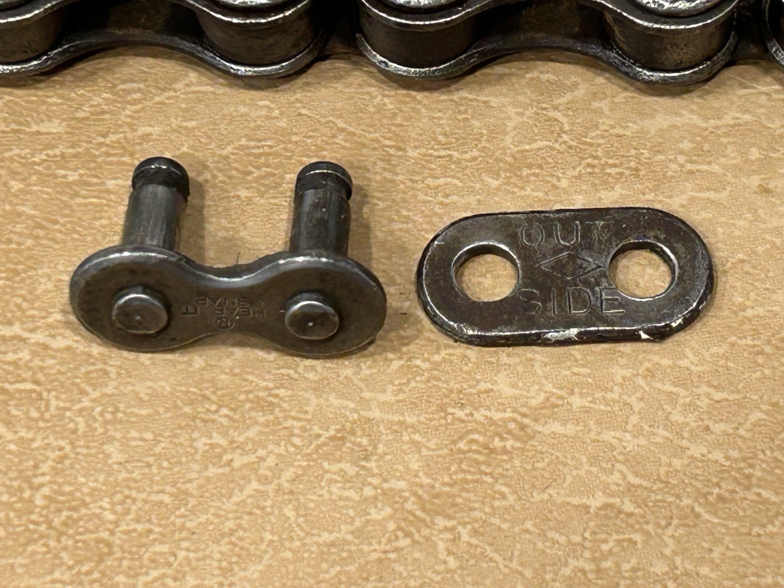 Vintage Diamond Skip Tooth Chain 9” Piece With Link