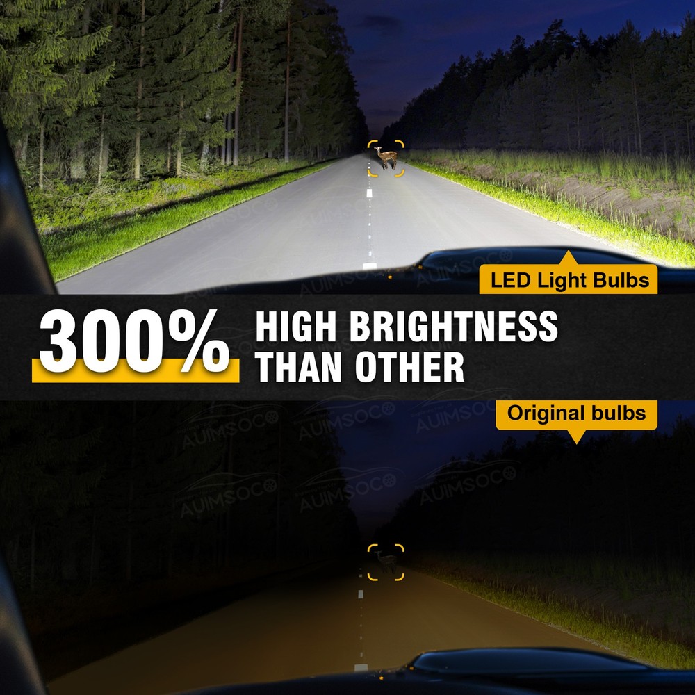 H7 LED Headlight High Low Beam Bulbs Conversion Kit Canbus Error Free 2x