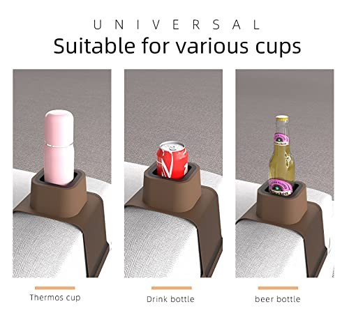 Couch Cup Holder,Anti-Spill Sofa Cup Holder Silicone Coaster,Suitable for Sof...