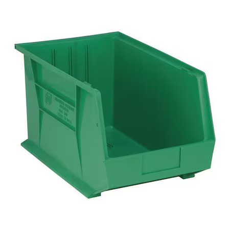 Quantum Storage Systems Qus260gn Hang & Stack Storage Bin, Polypropylene,