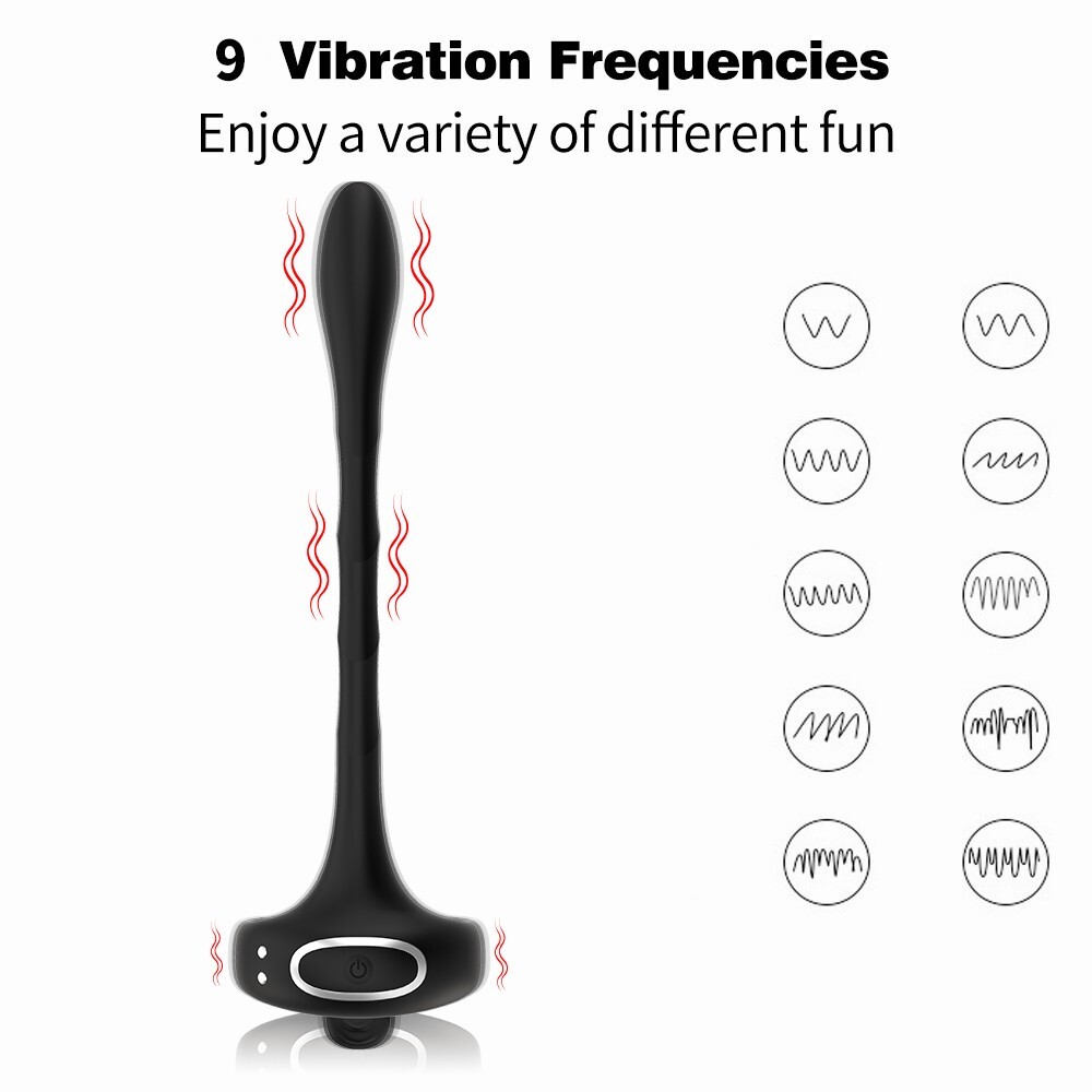 Cock Ring Anal Butt Plug Vibrator Male Prostate Massager Remote Sex Toys For Men