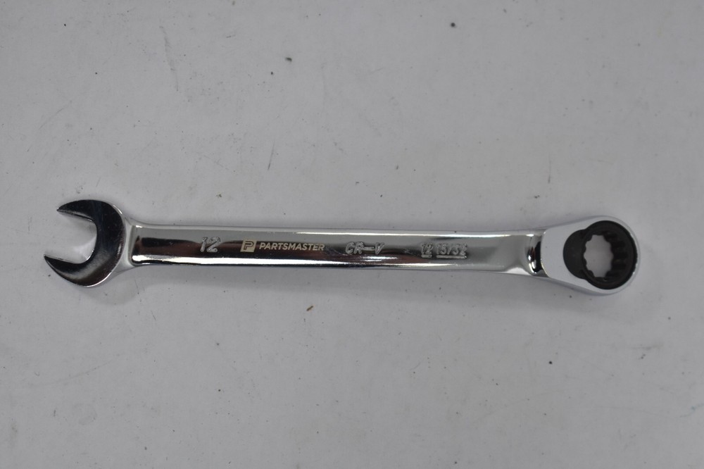 Partsmaster 双面棘轮组合扳手镀铬工具 CR-V 12 毫米-
