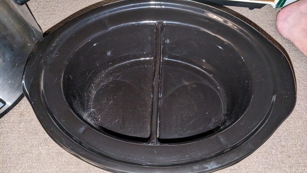Crockpot 6 Quart ,3 Quart & 2.5 quart Split CPSCVC60CC3-S 3 Sizes In One Crock