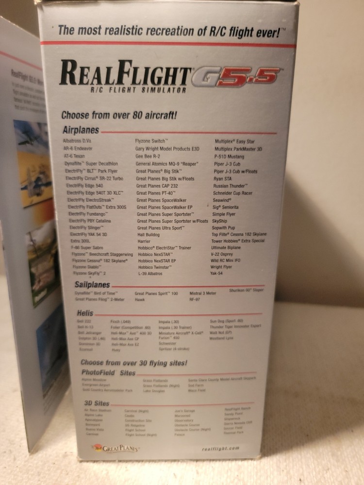 Real Flight Remote RC Flight Simulator G5.5 w InterLink Elite Controller