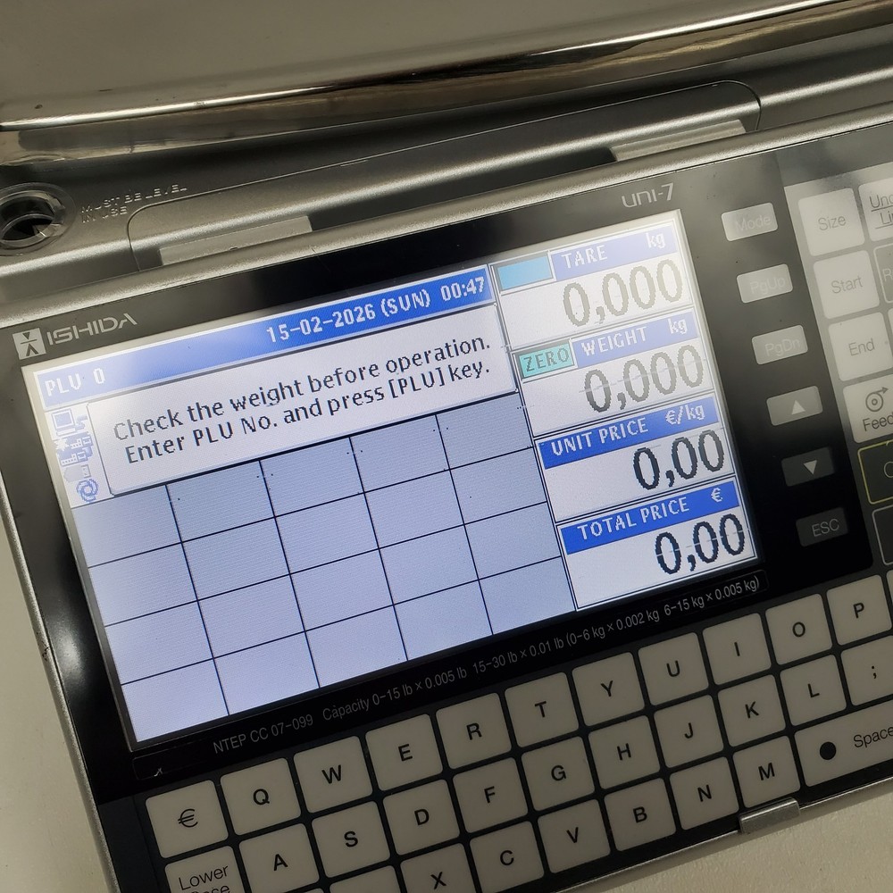 Ishida Uni-7 Computing Retail Scale with Printer