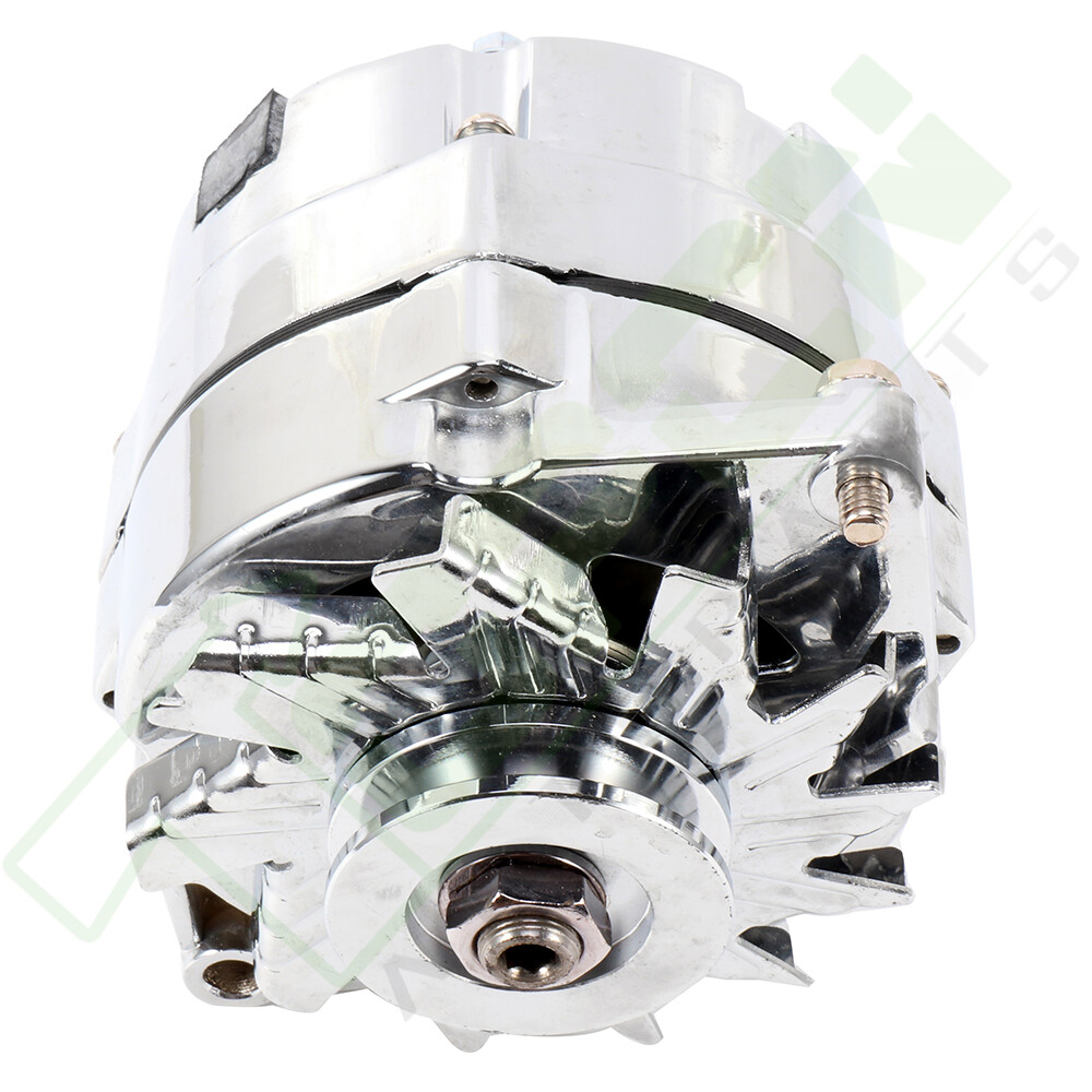 Alternator for 110Amp Chrome 1 Wire Self Exciting Street Rod GM 305 350 BBC SBC