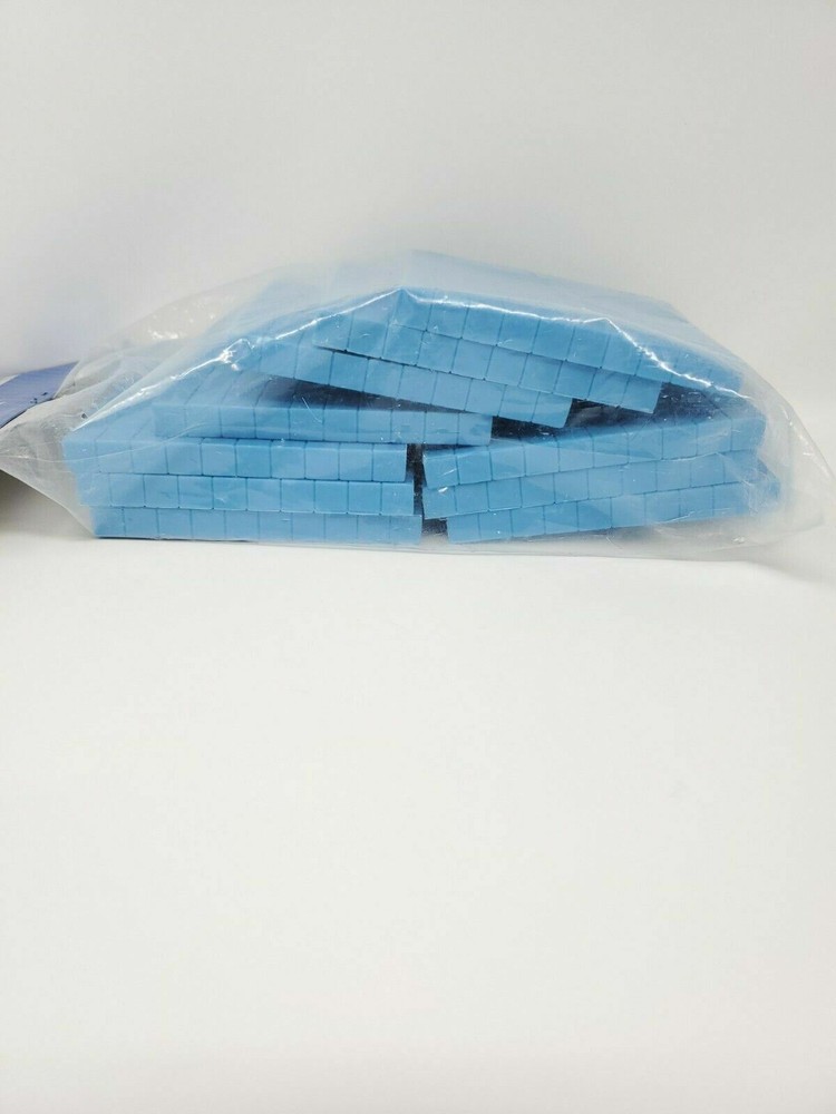LEARNING RESOURCES BASE TEN FLATS PLASTIC BLUE 10/PK