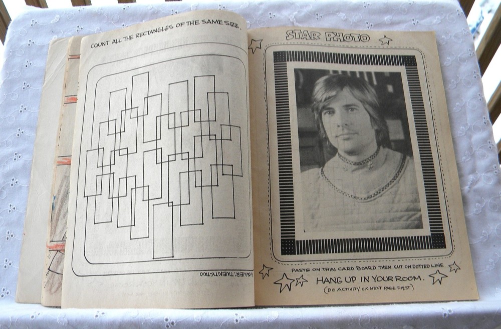 Battlestar Galactica Interstellar Activity Book 1978 Commander Adama Cap Apollo