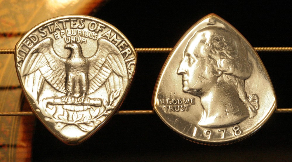 State Coin Guitar Pick + Gibson Les Paul Guitar SG Standard Custom Studio ART