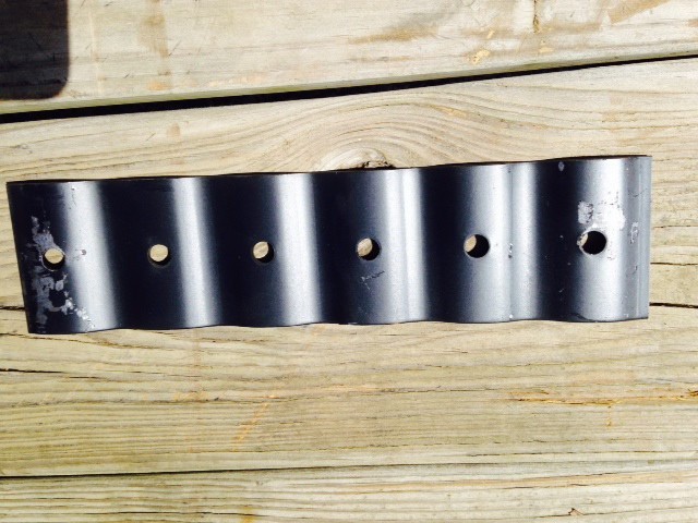 Rock Rake Tine Spacer Clamp, Used to maintain spacing on 1" single hole tines