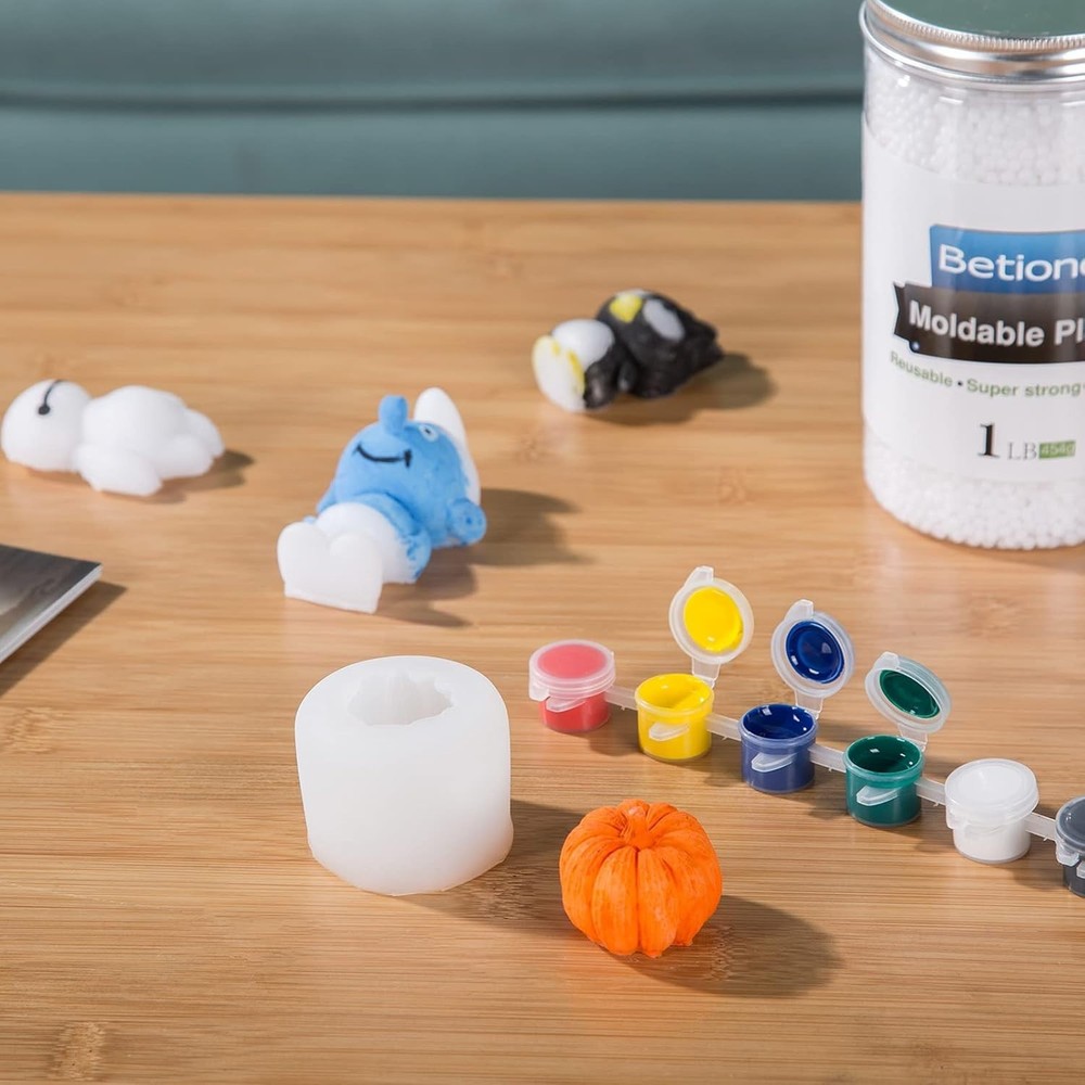 Versatile 16oz White Modeling Clay - Non-Toxic Beads for Imaginative Projects
