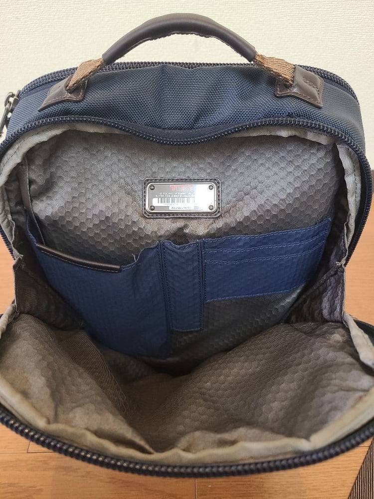 TUMI Alpha Bravo Dover Slim Laptop Backpack A4 Storage Used