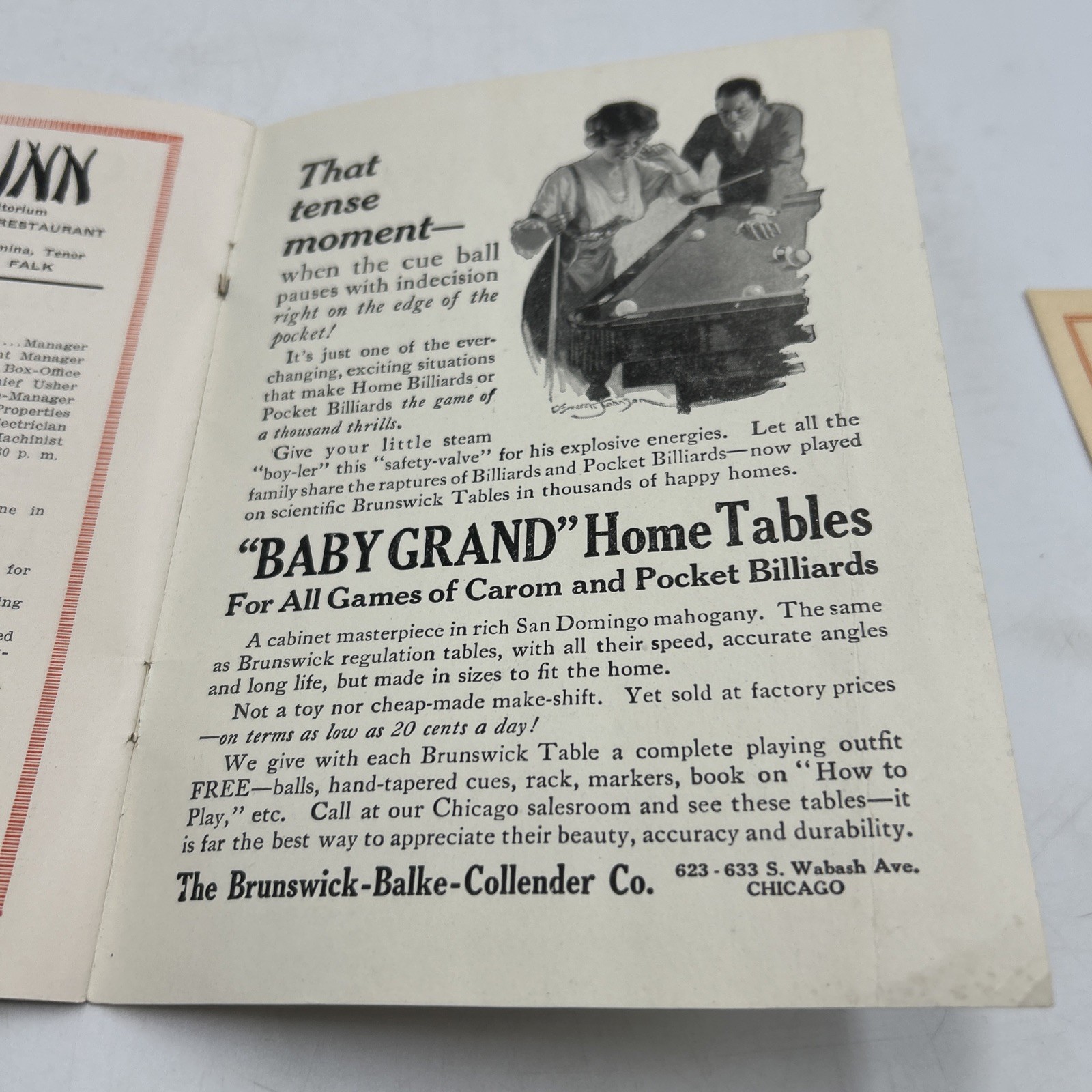 Vintage 1915 Auditorium Theatre Chicago Grand Opera