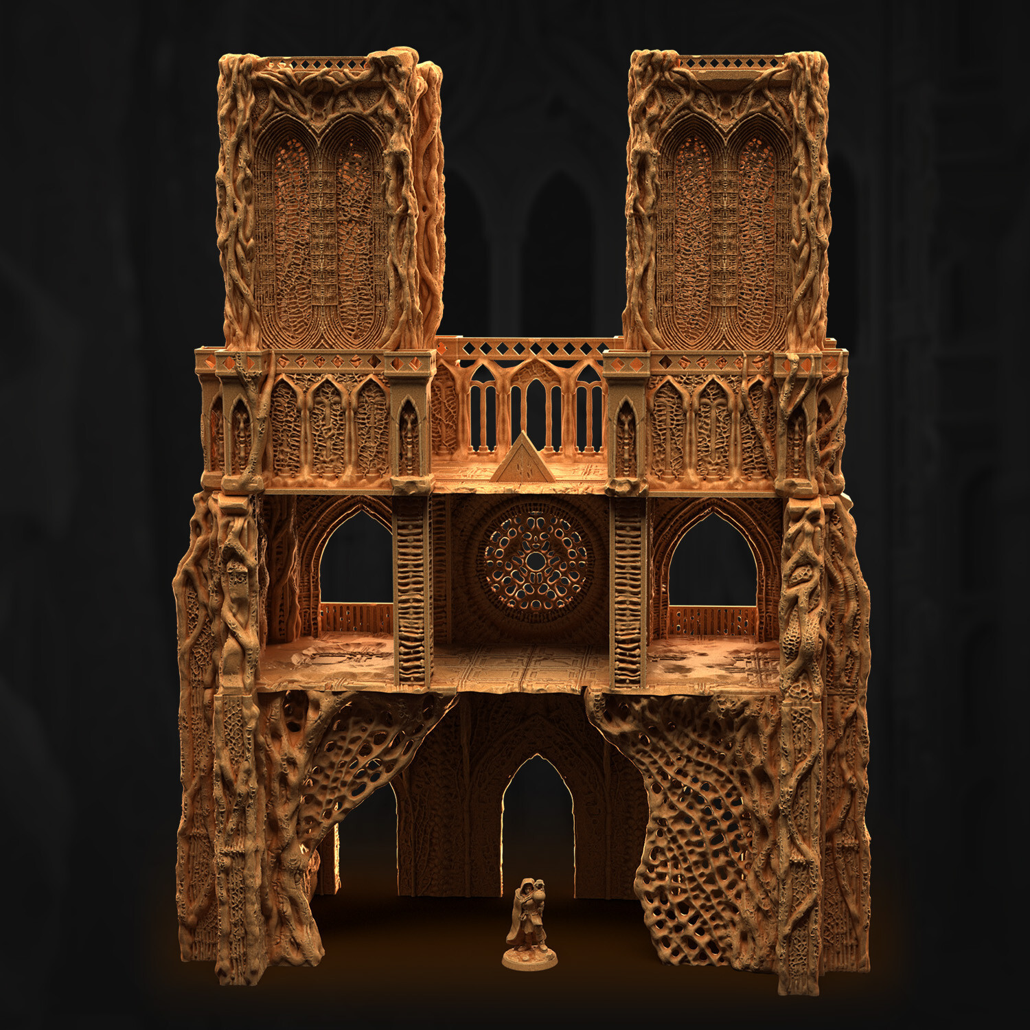 Trench Crusade Terrain - Cathedral of The Sunless Lands - Front