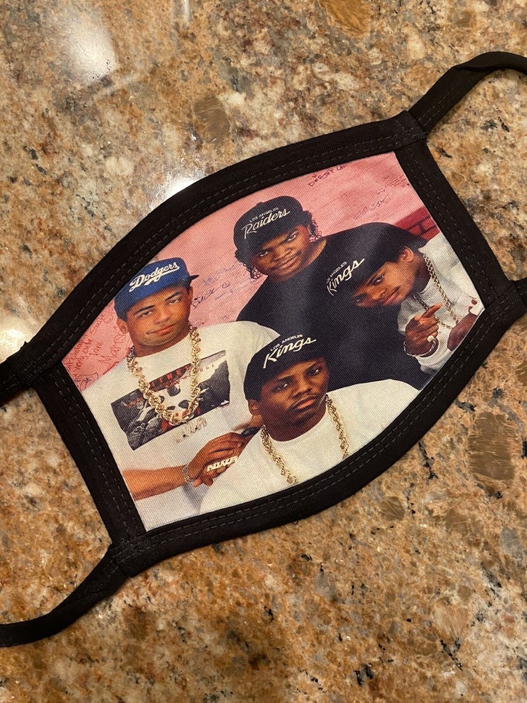 Eazy E Ice Cube NWA Compton California Face Mask Reusable Washable Double Layers