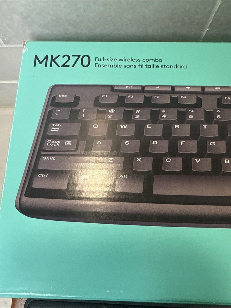 Logitech MK270 Wireless Keyboard & Wireless Mouse Combo