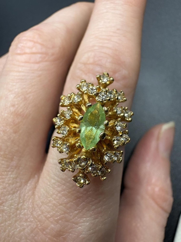 Vintage Starburst Cocktail Ring