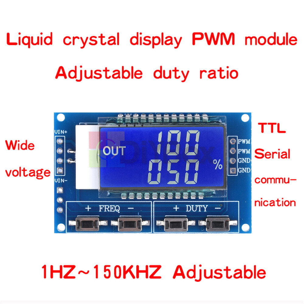 Signal Generator Adjustable Module PWM Pulse Frequency Duty Cycle Square Wave