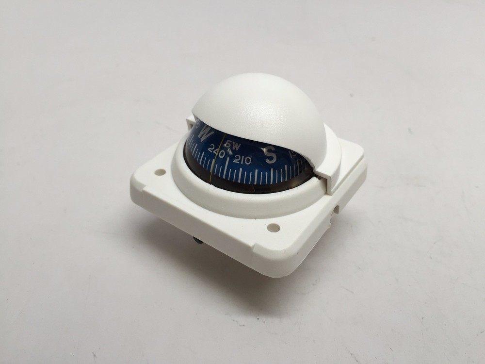 Pactrade Marine White Bracket & Suction Adjustable Built-In Compensation System